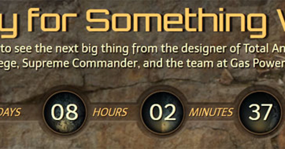 Gas Powered Games launches ProjectW countdown VG247