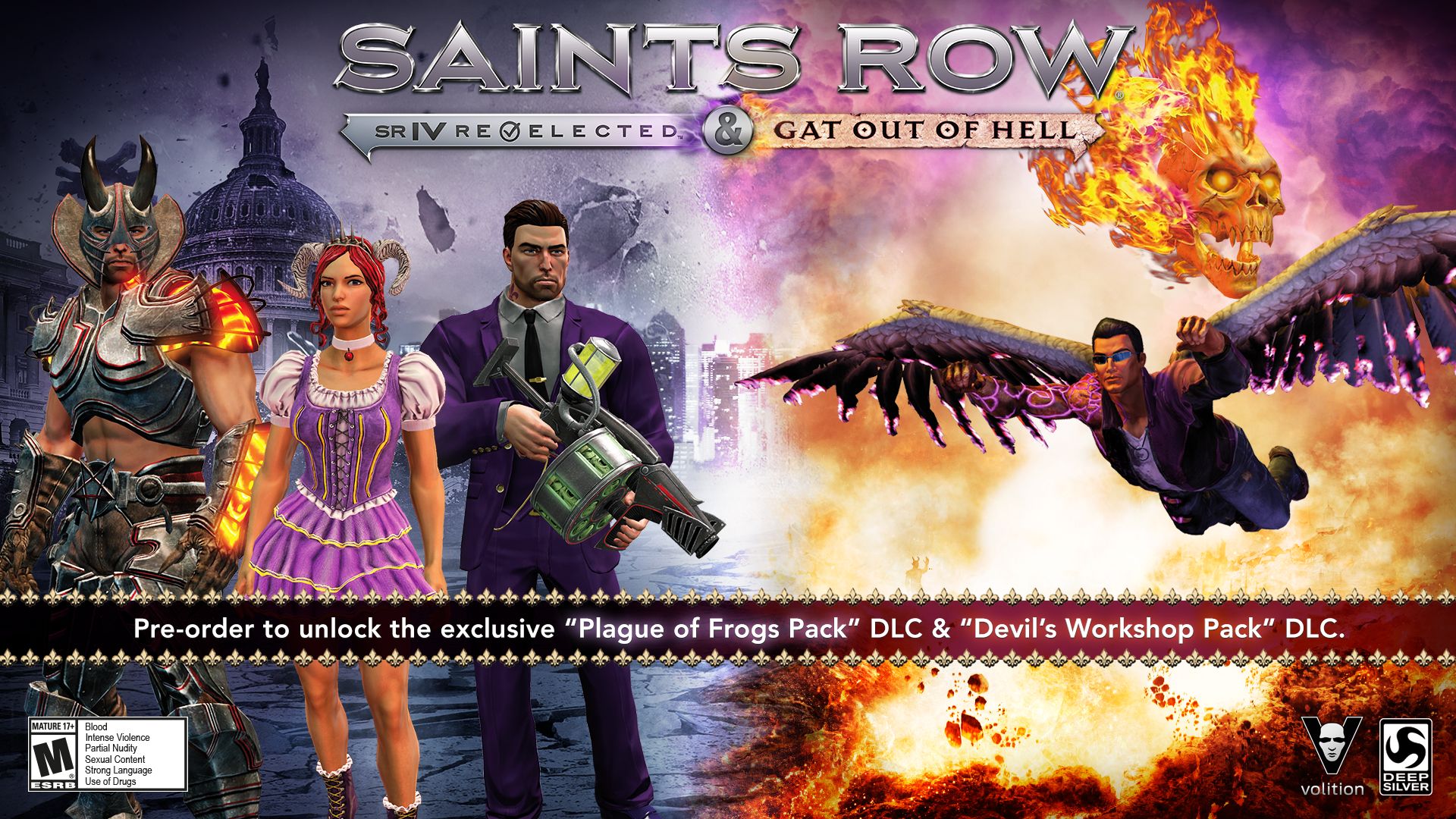 Saints Row Gat out of Hell release date moved forward crazy