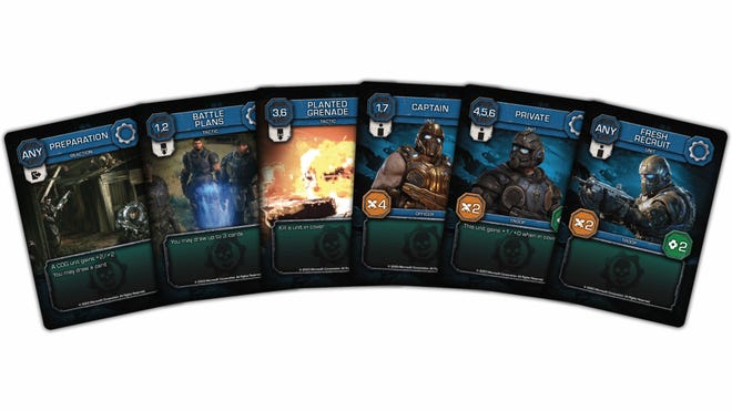 Gears of War: The Card Game trading card game COG card fan