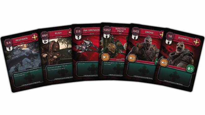 Gears of War: The Card Game trading card game Locust card fan