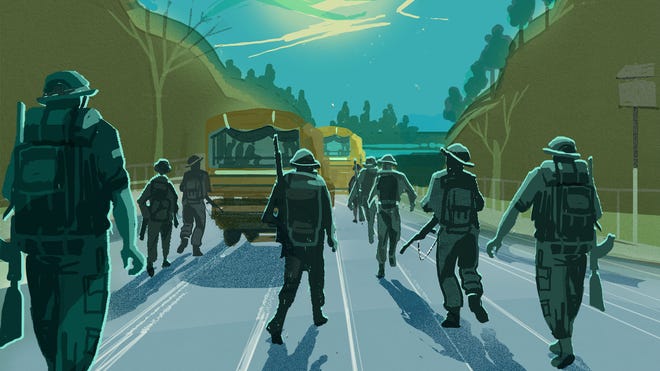 Art for an operation card from board game General Orders: World War II