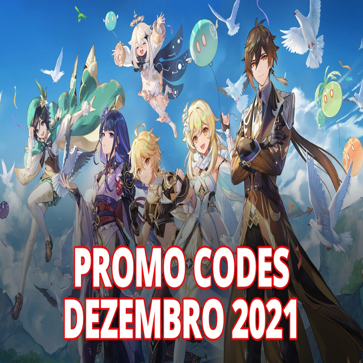 Genshin Impact - Promo Codes Janeiro 2022 - Obtém itens e