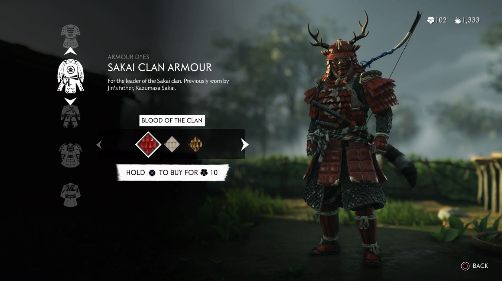 Ghost of Tsushima Best Armor All Armor Dyes and Sets VG247