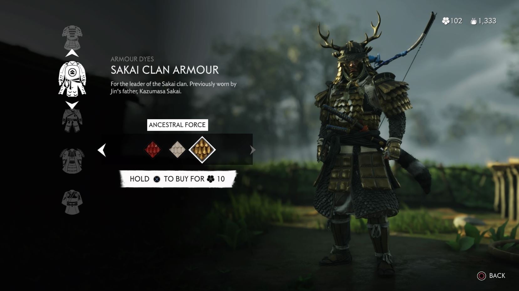 Ghost of Tsushima Best Armor All Armor Dyes and Sets VG247