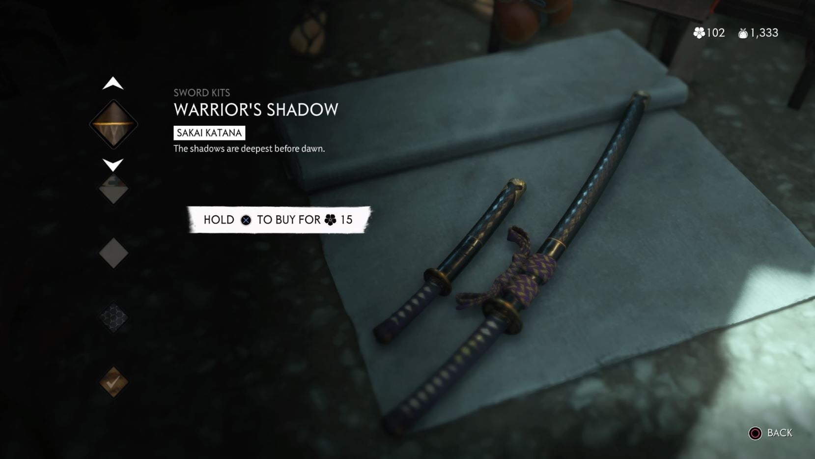 Ghost Of Tsushima Full Map Where To Find Every Sword Kit Vanity Item   Ghost Of Tsushima Sword Kit Warriors Shadow 