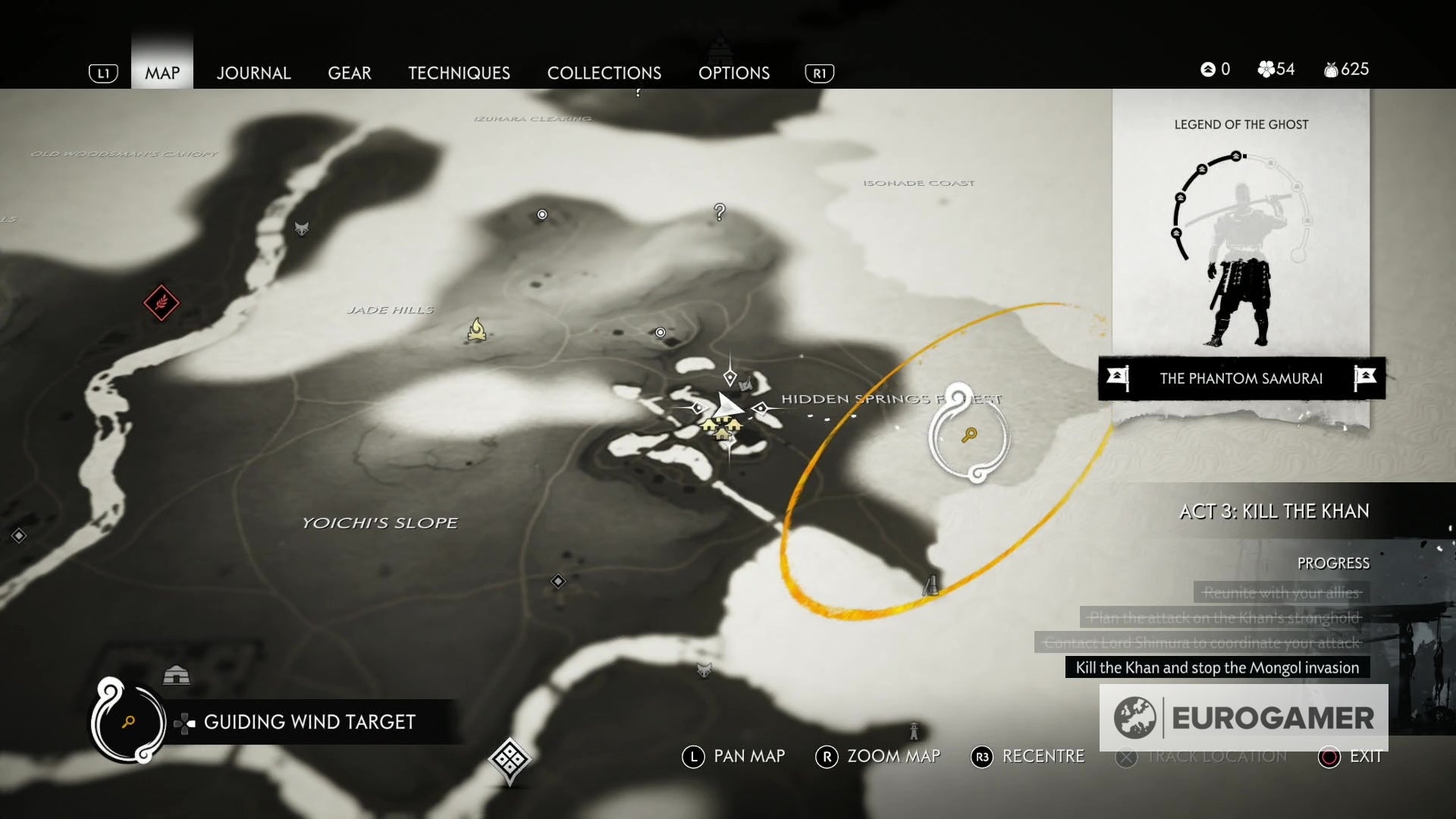 Ghost of Tsushima The Curse of Uchitsune quest Blue flower locations