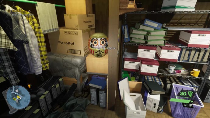 A screenshot showing the location of the Daruma doll relic in Ghostwire: Tokyo.