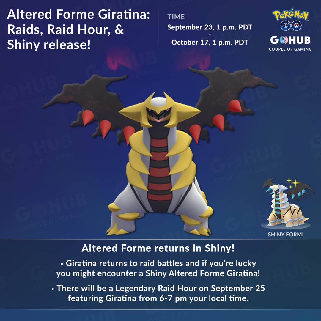 Pokémon Go: Giratina aparecerá nas Raids a partir do dia 23 de
