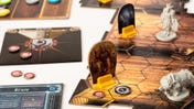 Gloomhaven strategy board game gameplay layout