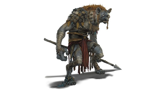 An image of a gnoll from Dungeons & Dragons 5E.
