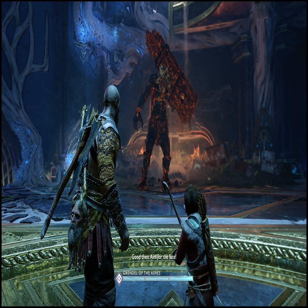God of War - The Black Rune, solução do puzzle Tyr's Vault Water, boss  fight Grendels