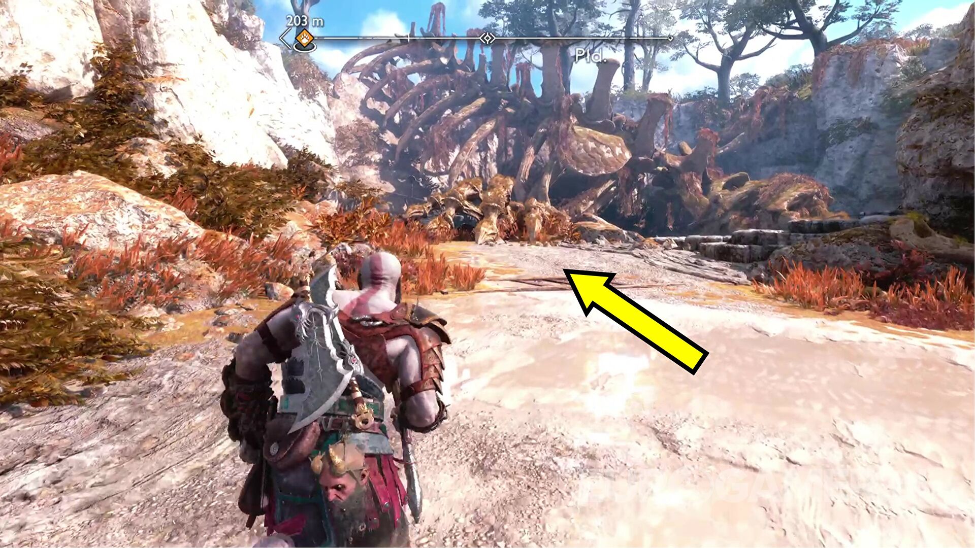 God of War Ragnarok - mapa skarbów: na brzegu | Eurogamer.pl