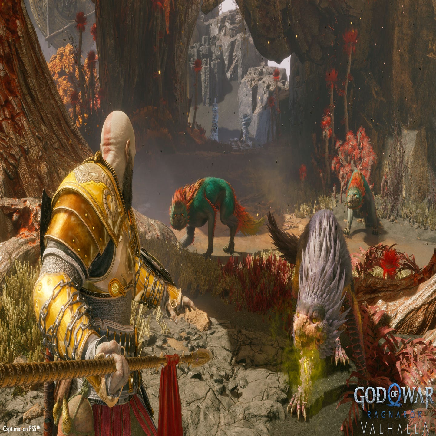 God of War Ragnarok Valhalla traz arma clássica e diversos easter eggs
