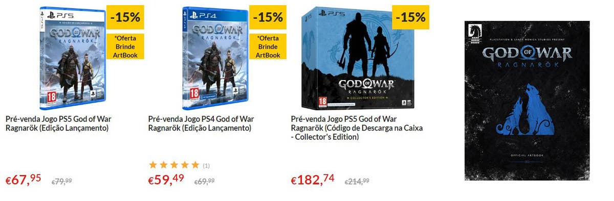 God of War Ragnarök para PS4 Edição de Lançamento - Pré-venda