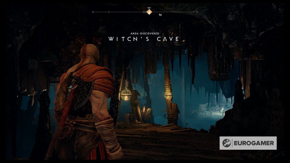 God of War Witch's Cave puzzle solutions explained, Lake of Nine and the Foothills