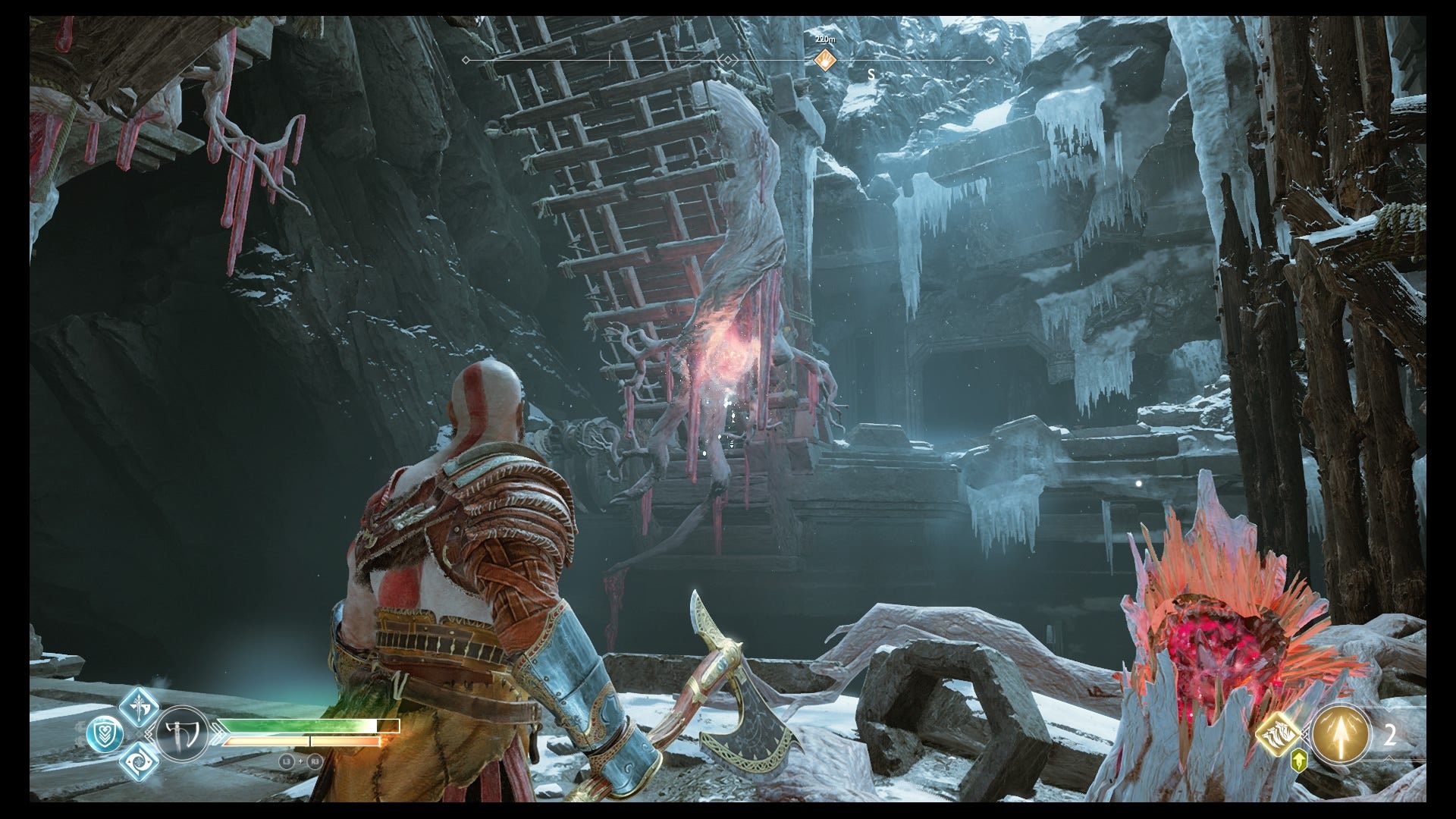 God of War Hauptmissionen: Im Inneren des Berges Teil 3: Boss: Drache