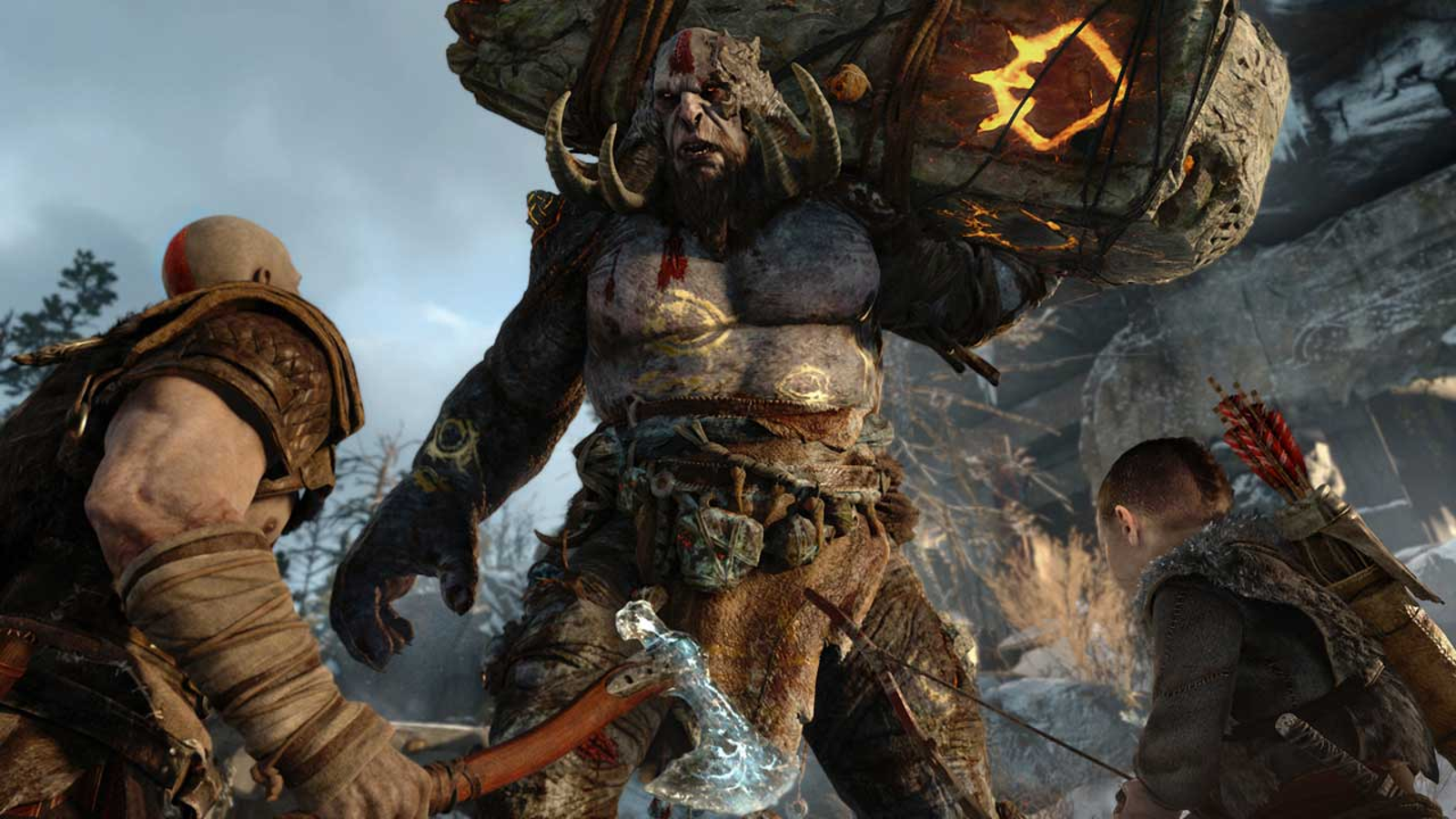 Thor from god of war searching for Kratos at Skyrim Special