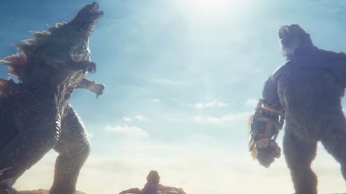 Godzilla x Kong: The New Empire facing off