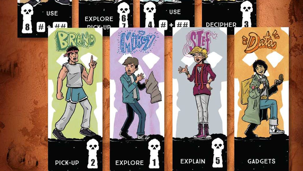 Goonies: Escape with One-Eyed Willy's Rich Stuff characters