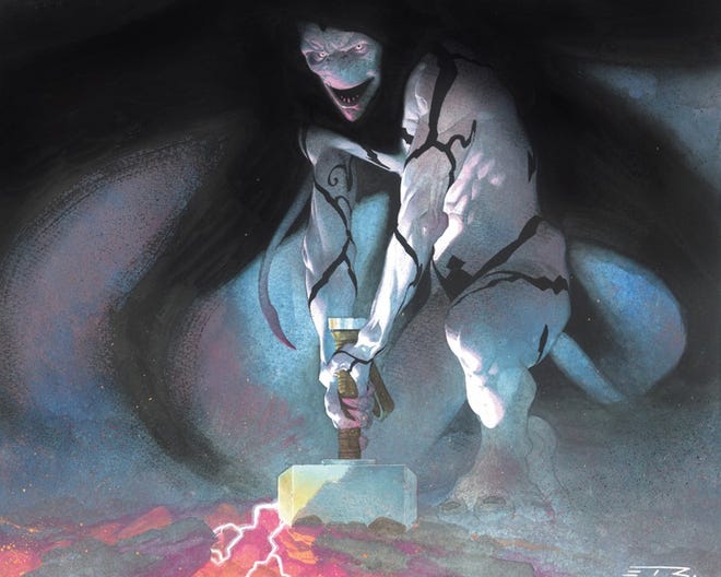 Image of Gorr the God Butcher from the cover of Thor Gold of Thunder issue 06. Artist: Esad Ribić