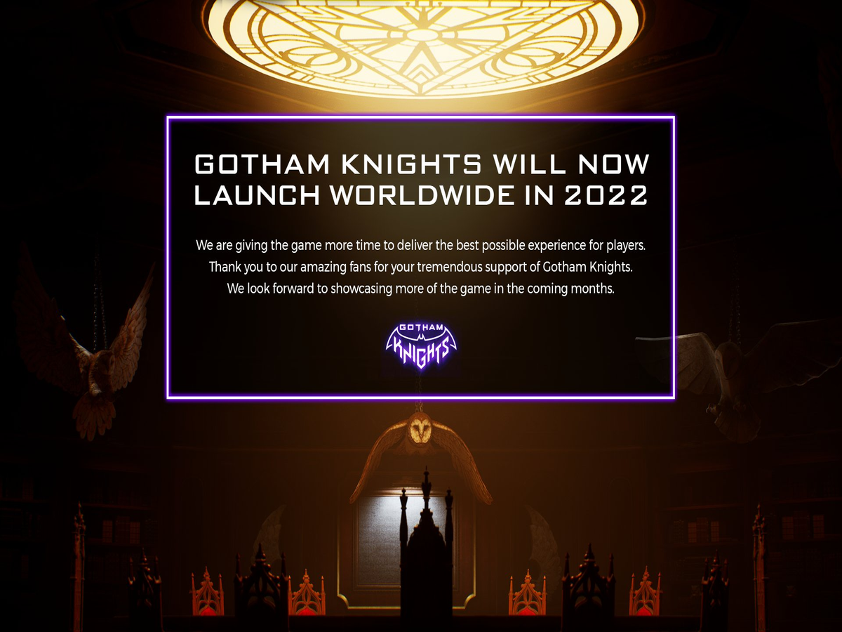 Gotham Knights is delayed into 2022