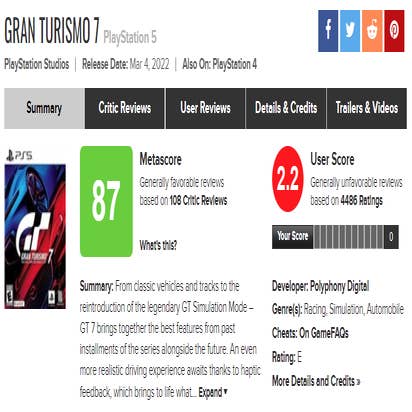 Gran Turismo 5 - Metacritic