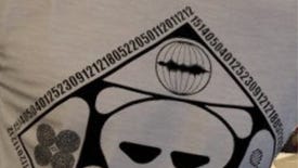 Close-up of a GTA Online T-shirt rumoured to reveal the release date for GTA6 in code