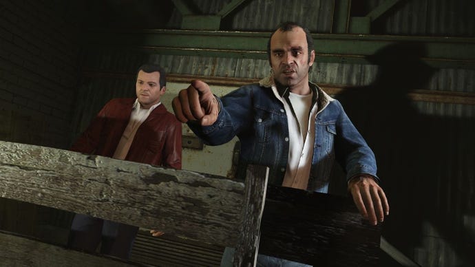 Trevor and Michael in GTA 5.