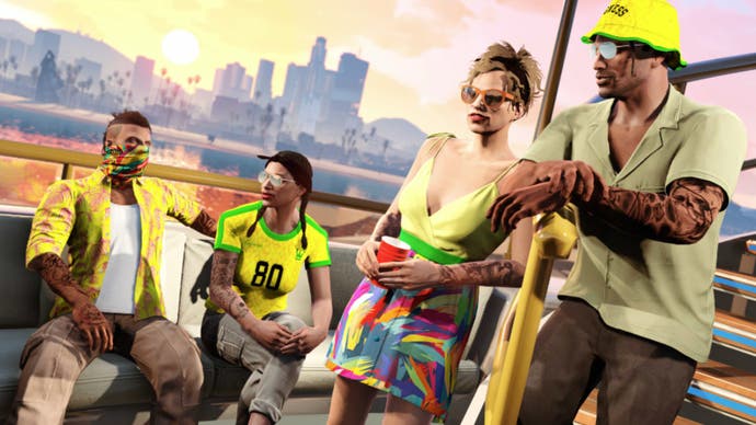 GTA Online карнавальная группа одежды официальный промо-арт Rockstar