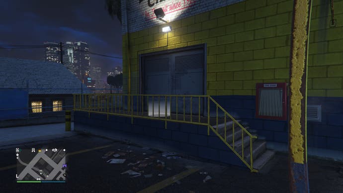 GTA Online, Downtown Cab Company Doppel -Türeingang für Taxiarbeiten