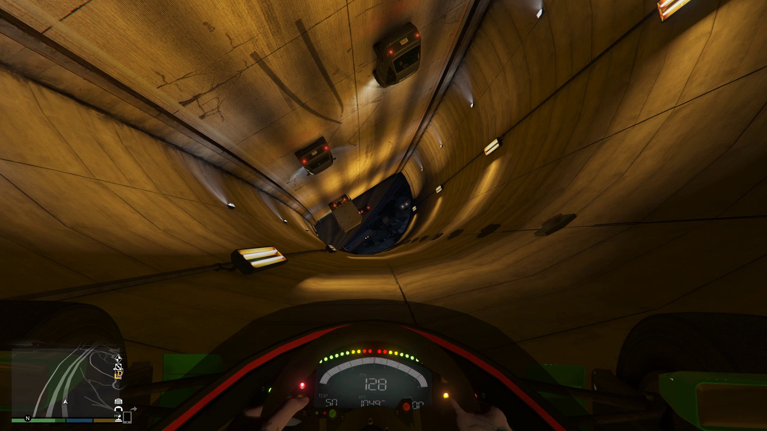 In GTA Online, F1 cars really can drive upside-down