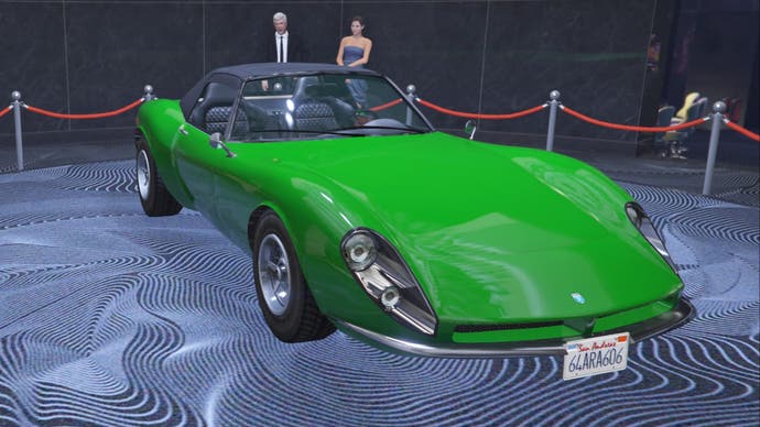 gta online green grotti stinger diamond casino podium side view
