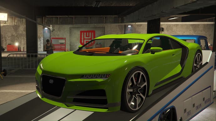 GTA Online Green Truffade Nero LS Car Meet Slam Van