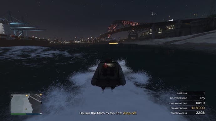 GTA Online Meth Sell Mission MC Business Boat fallen ab