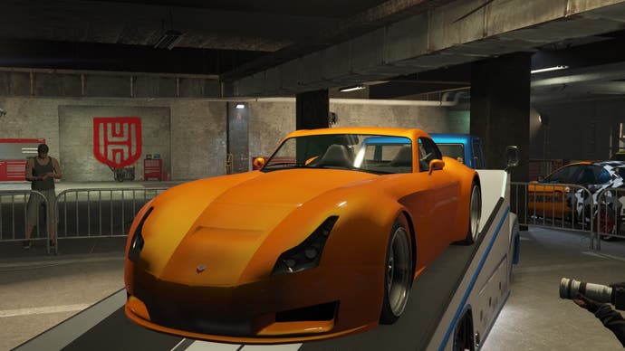 gta online orange bravado verlierer slam van ls car meet