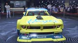 gta online podium vehicle front view blue and yellow drift tampa
