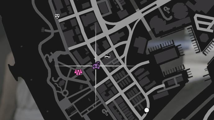 GTA Online, una imagen que muestra el marcador de mapa de contrarreloj de RC Bandito