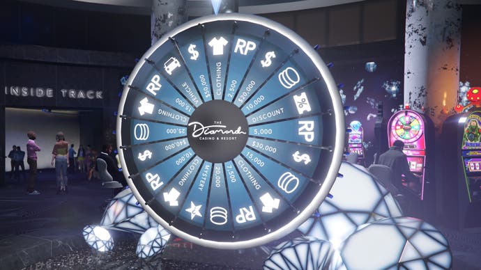 GTA Online, the Lucky Wheel in the Diamond Casino.