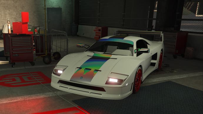 GTA Online White Grotti Turismo Classic HSW Test Ride LS Meet