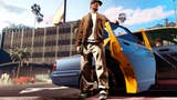 GTA Plus, official Rockstar image of a person standing outside an open door of a Taxi