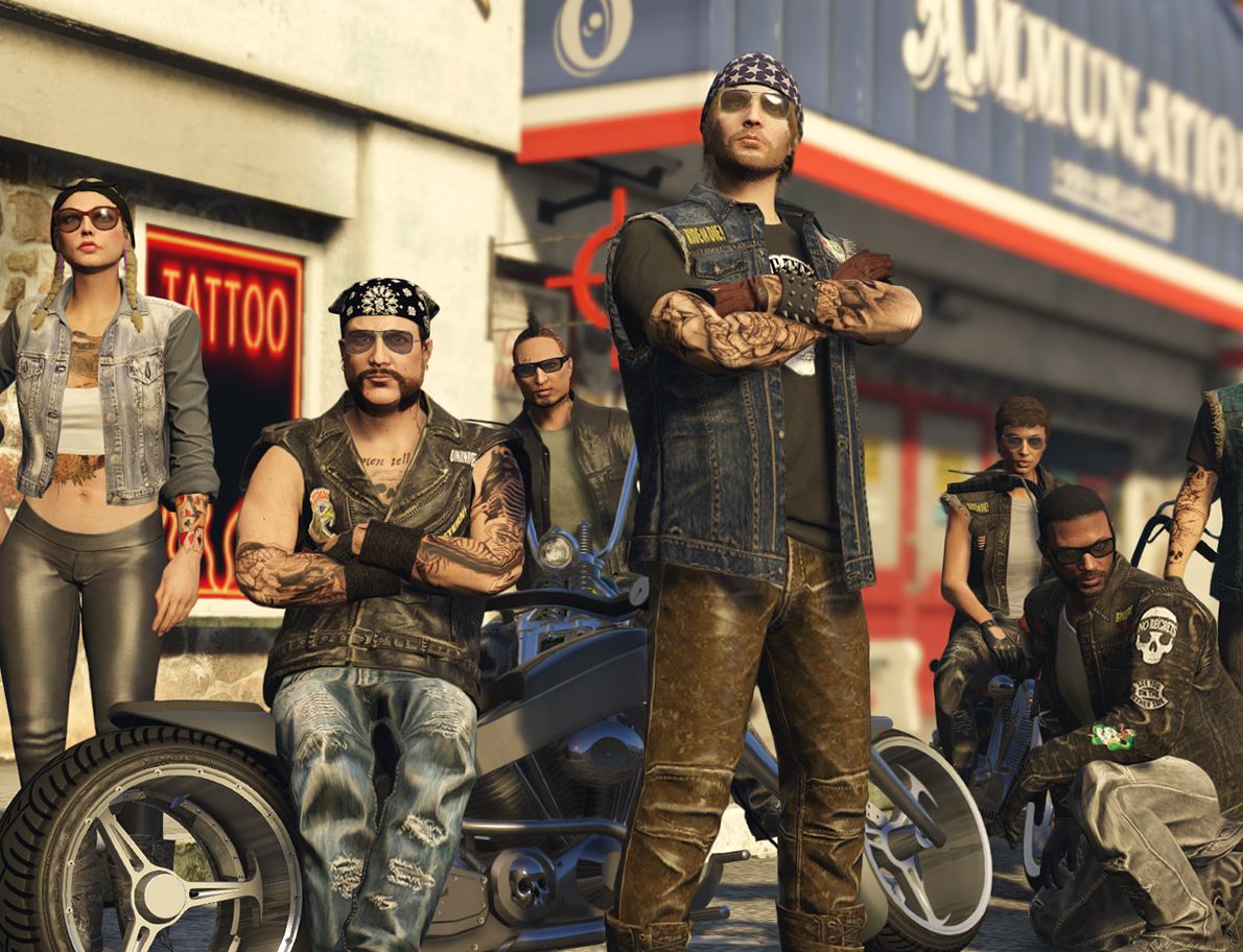 Gta v shop biker outfit