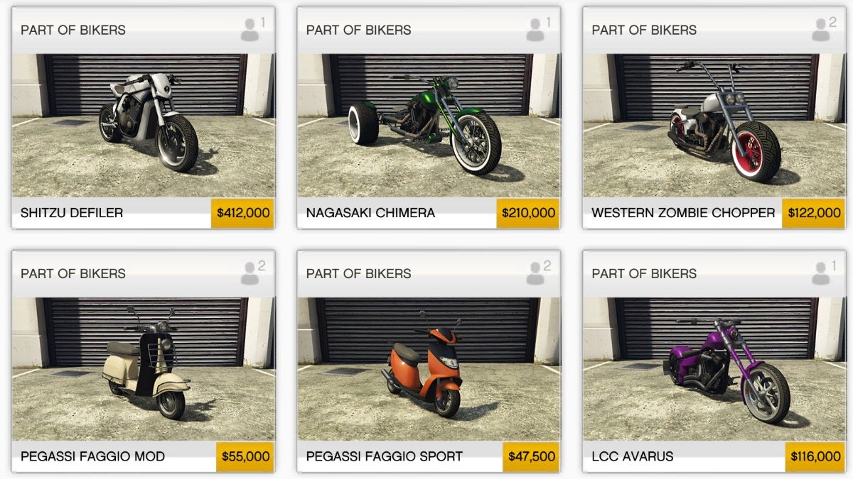 GTA Online Bikers DLC Just $2.4 million will buy you all the new motorbikes VG247