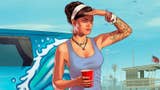 GTA Online artwork showing a woman staring at the horizon.