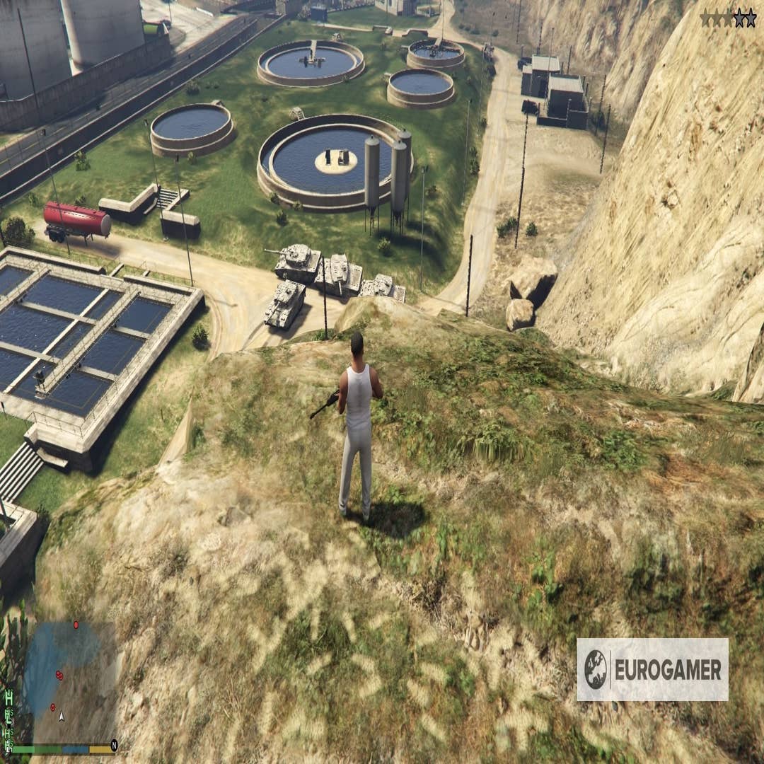 GTA 5 military base location and how to steal the Rhino tank, fighter jet,  attack chopper and Titan explained