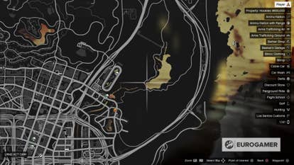 GTA V map Los Santos Game Poster Metal Sign Tin  