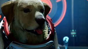 Watch Cosmo the space dog fetch and chase his tail in this Guardians of the Galaxy cutscene