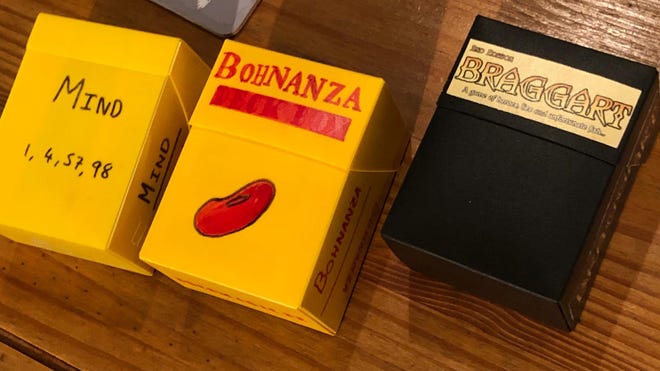 Board games in deck boxes