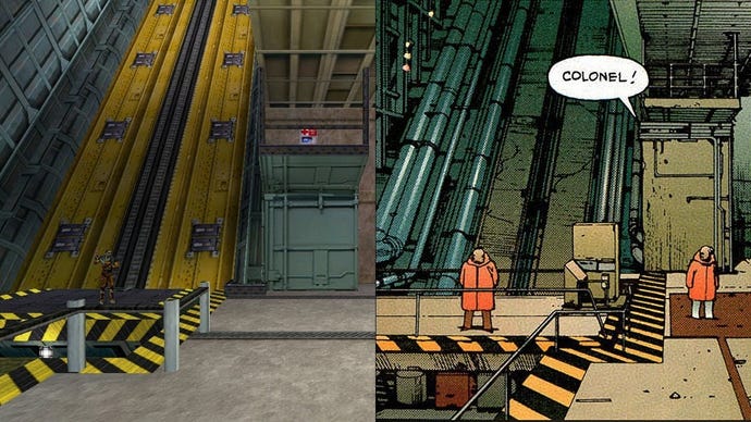 A comparison between the lift in Half-Life and the lift in Akira,