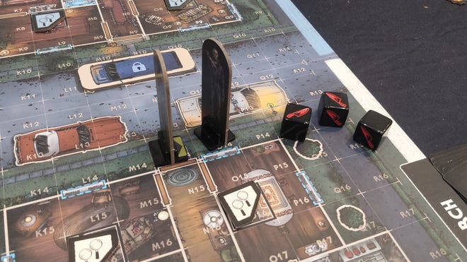 An image of the board for the Halloween board game.