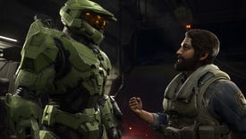 Master Chief and his mate in a Halo Infinite screenshot.